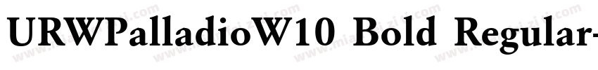 URWPalladioW10 Bold Regular字体转换